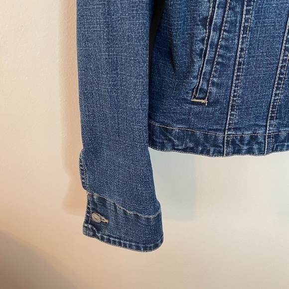 Live a little Denim Jacket Size Small - Picture 2 of 7